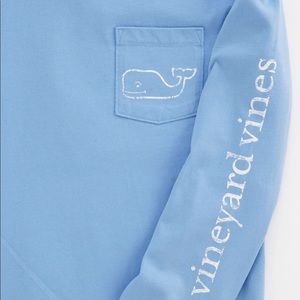 Grey/Blue Vineyard Vines Long Sleeve Shirt